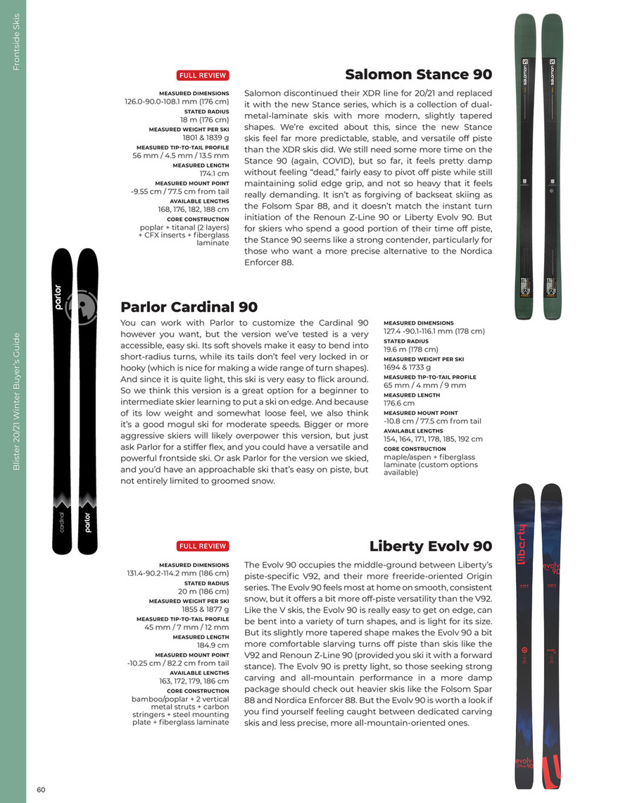 Blister - 2020-2021 Blister Winter Buyer's Guide - Page 60-61
