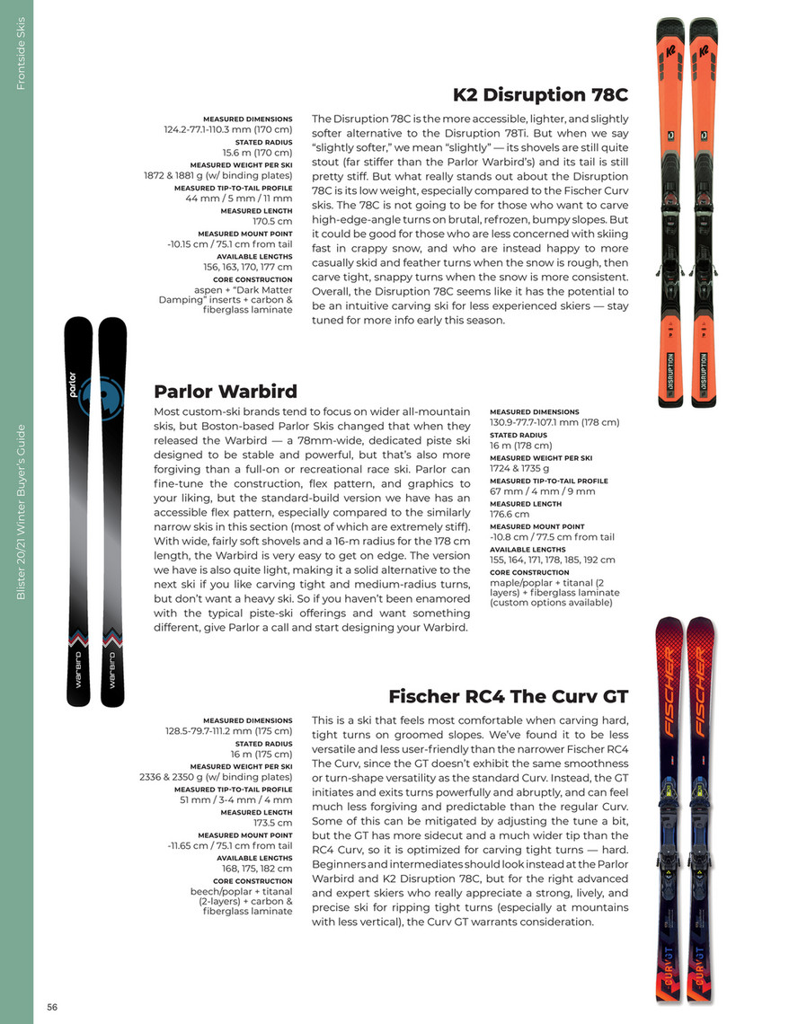 Blister - 2020-2021 Blister Winter Buyer's Guide - Page 60-61